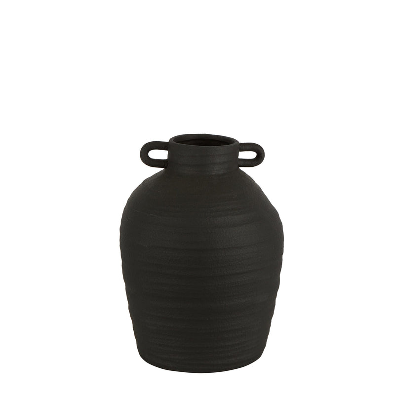 Florabelle Living Accessories Ambrose Black Terracotta Vase Large