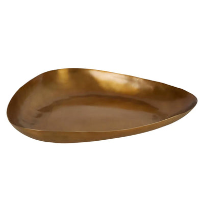 Florabelle Living Accessories Cowrie Irregular Shaped Gold Tray
