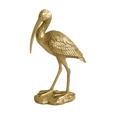 Florabelle Living Decorative Hastings Standing Crane Sculpture Gold
