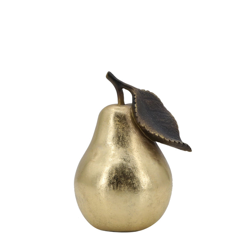 Florabelle Living Accessories Maia Gold Resin Decorative Pear