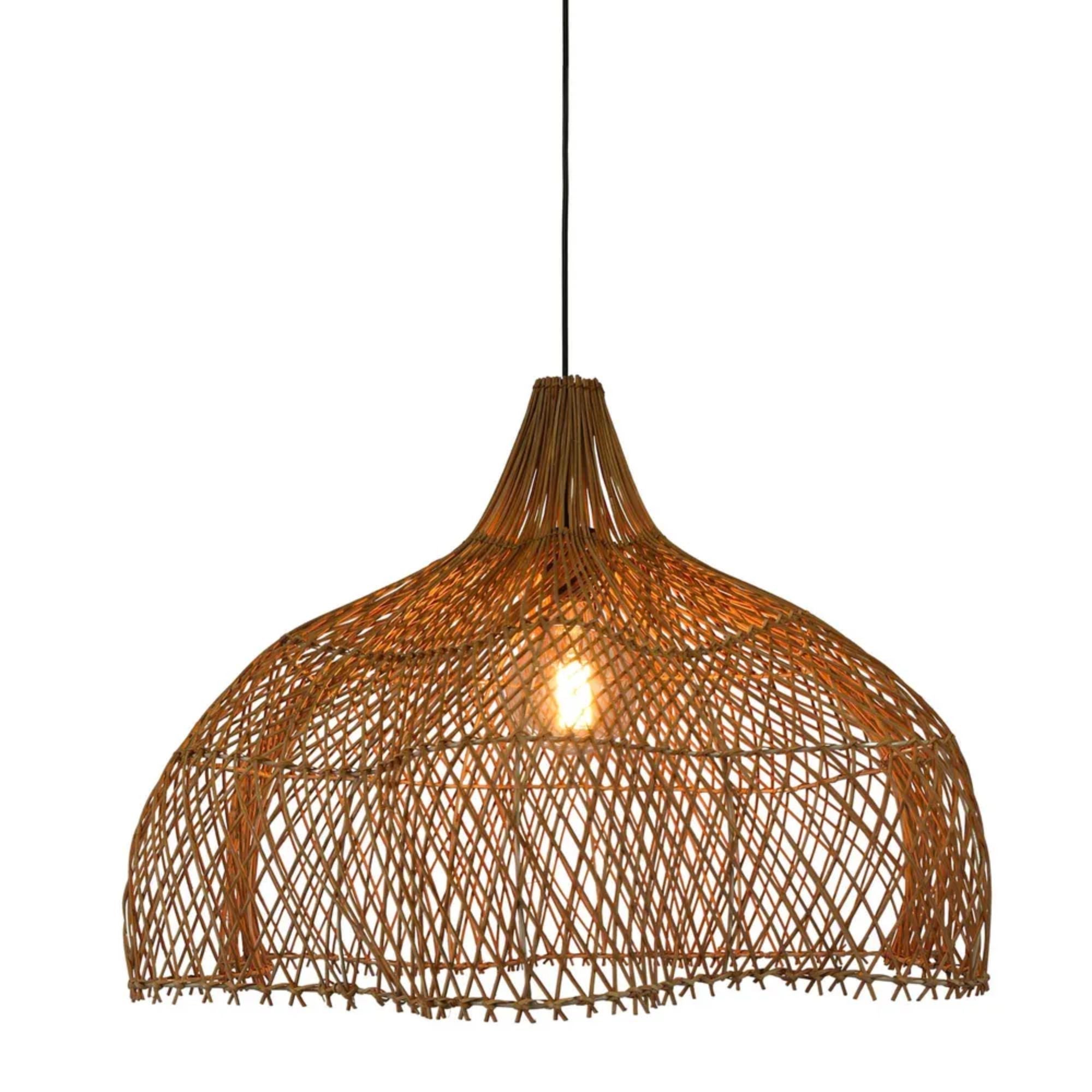 Zara Ceiling Pendant Shade Natural Medium W/ Lamp Holder & Canopy ...