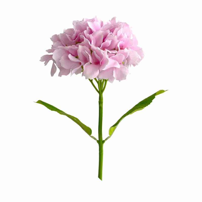 Florabelle Living Florals Hailey Hydrangea Stem Soft Touch 50cm Mid Pink