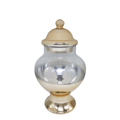 Florabelle Living Accessories Layana Gold Glass Jar Large