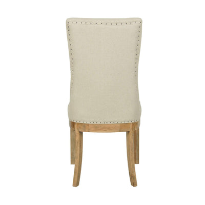 Oneworld Collection chairs & stools Oakwood Linen Dining Chair Natural