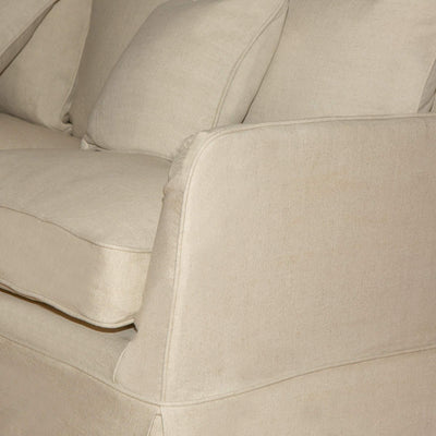 Oneworld Collection sofas 3 Seat Slip Cover - Noosa Beige