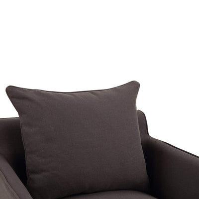 Armchair Slip Cover - Noosa Charcoal