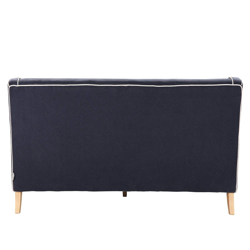 Oneworld Collection sofas Bondi 3 Seat Sofa Navy/White Piping