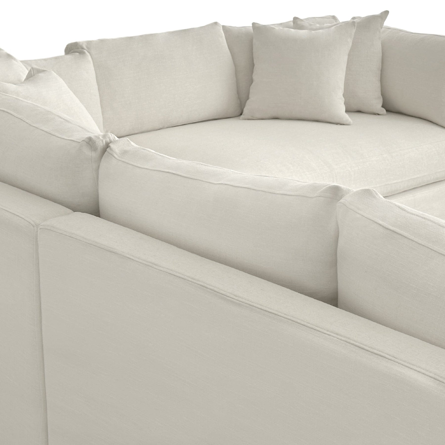 Ivory Color Safa Marbella Modular Sofa Ivory Right – Oneworld Collection NZ