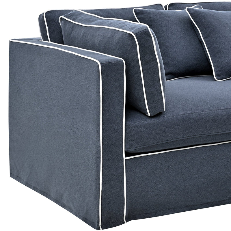 Oneworld Collection sofas Slip Cover - Marbella Modular Sofa A Navy