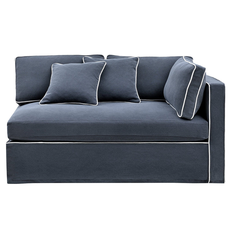Oneworld Collection sofas Slip Cover - Marbella Modular Sofa B Navy