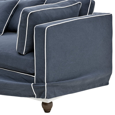 Oneworld Collection sofas Slip Cover - Marbella Modular Sofa B Navy
