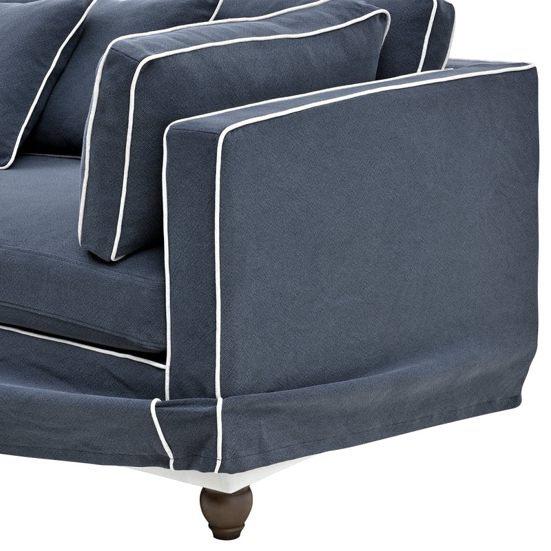 Oneworld Collection sofas Slip Cover - Marbella Modular Sofa B Navy