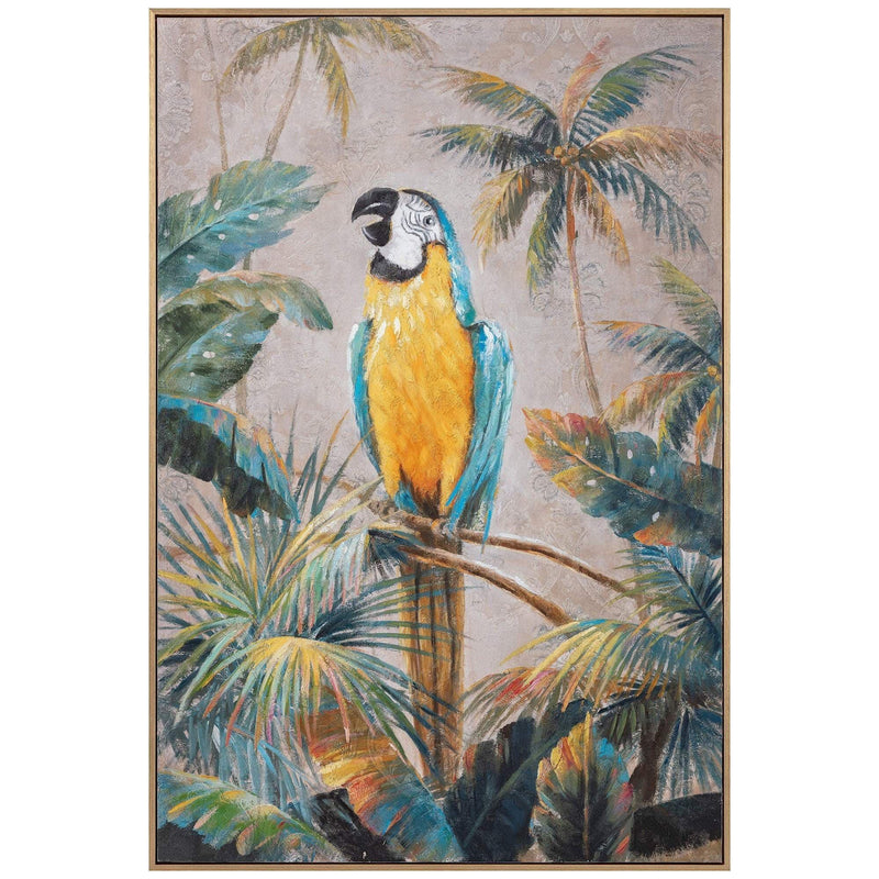 Oneworld Collection NZ wall art Tropical Paradise Parrot Print