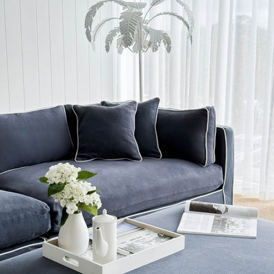 Oneworld Collection sofas Slip Cover - Marbella Modular Sofa B Navy