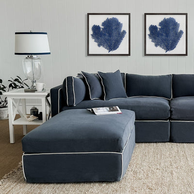 Oneworld Collection sofas Slip Cover - Marbella Modular Sofa A Navy