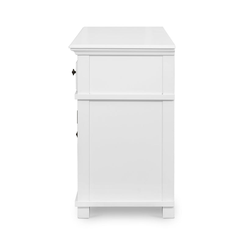 Oneworld Collection consoles & sideboards West Beach 3 Door Buffet White
