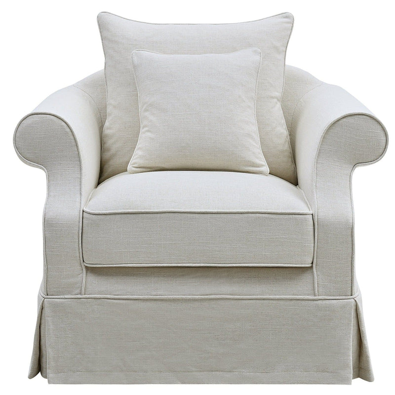 Oneworld Collection NZ armchairs Armchair Slip Cover - Avalon Ivory