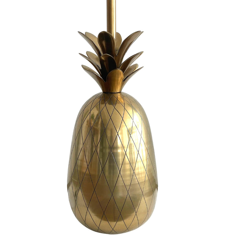 Oneworld Collection floor lamps Capricorn Antique Brass Pineapple Floor Lamp - SHADE