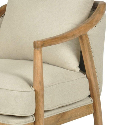 Oneworld Collection armchairs Asteria Armchair Oakwood Linen