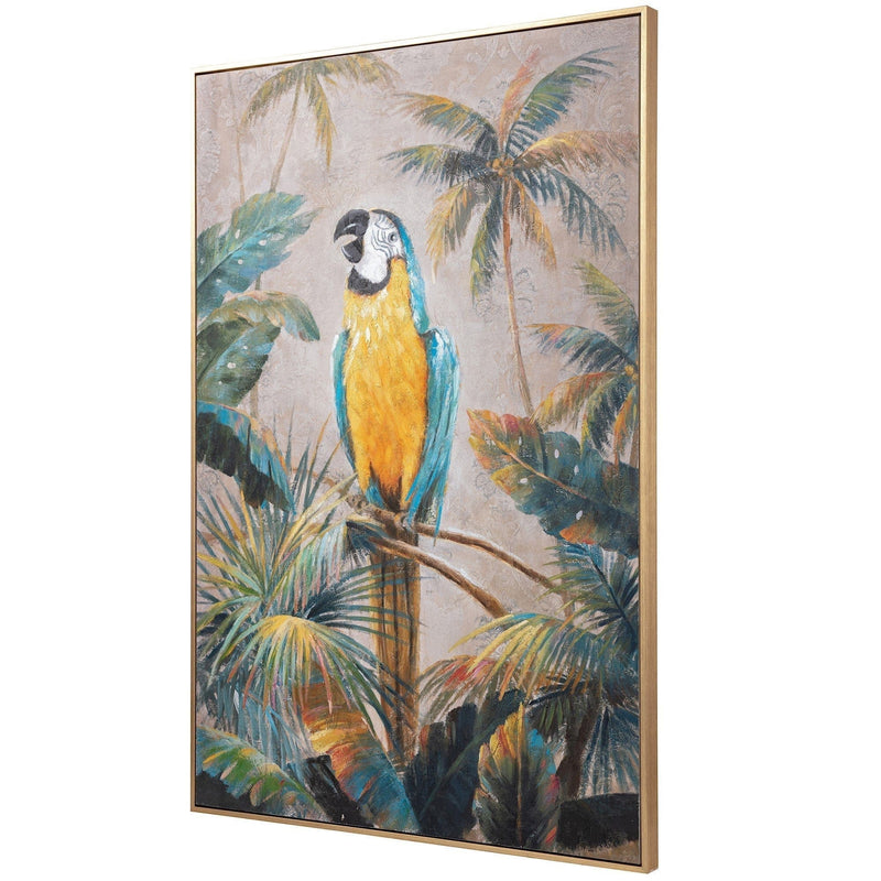 Oneworld Collection NZ wall art Tropical Paradise Parrot Print