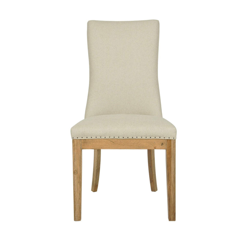 Oneworld Collection chairs & stools Oakwood Linen Dining Chair Natural