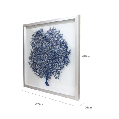 Oneworld Collection wall art Bowen Coral Wall Art Blue Right