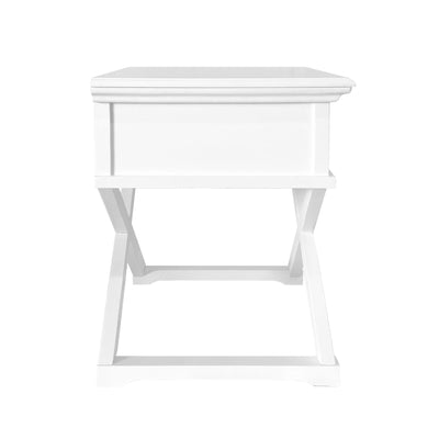 Oneworld Collection coffee tables & side tables Sorrento White Side Table