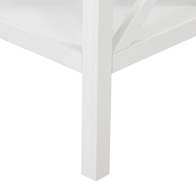 Oneworld Collection coffee tables & side tables Sorrento Glass Top Side Table