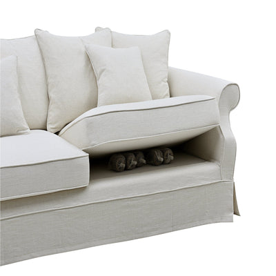 Oneworld Collection sofas Avalon 3 Seat Ivory
