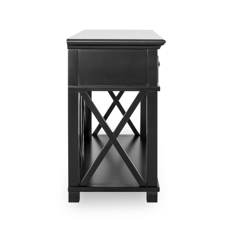 Oneworld Collection consoles & sideboards Sorrento 2 Draw Black Console