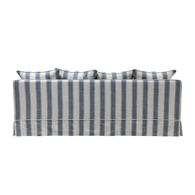 Latitude sofas Slip Cover Only - Noosa 3 Seat Hamptons Sofa Blue Sky Stripe