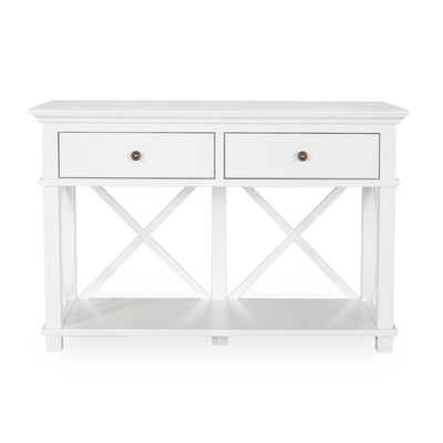 Oneworld Collection consoles & sideboards Sorrento 2 Drawer White Console
