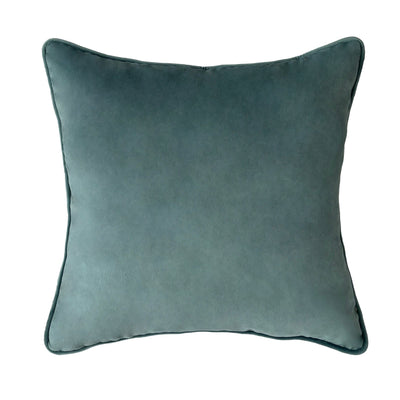 55cm Throw Cushion Teal Velvet - OneWorld Collection