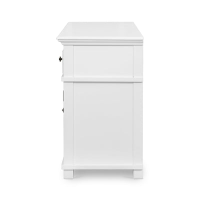 Oneworld Collection consoles & sideboards West Beach 3 Door Hamptons 145cm Buffet White