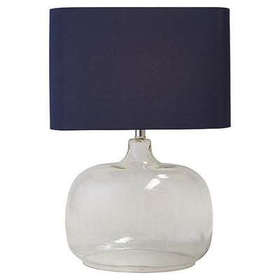 Oneworld Collection table & desk lamps Torquay Lamp Blue Shade By Shaynna Blaze