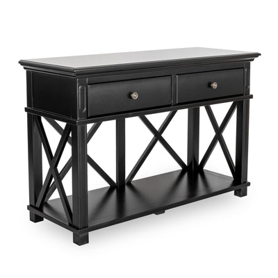 Oneworld Collection consoles & sideboards Sorrento 2 Draw Black Console