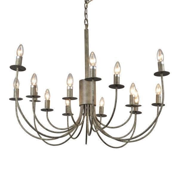 Oneworld Collection hanging lights 16 Arm Taupe Chandelier