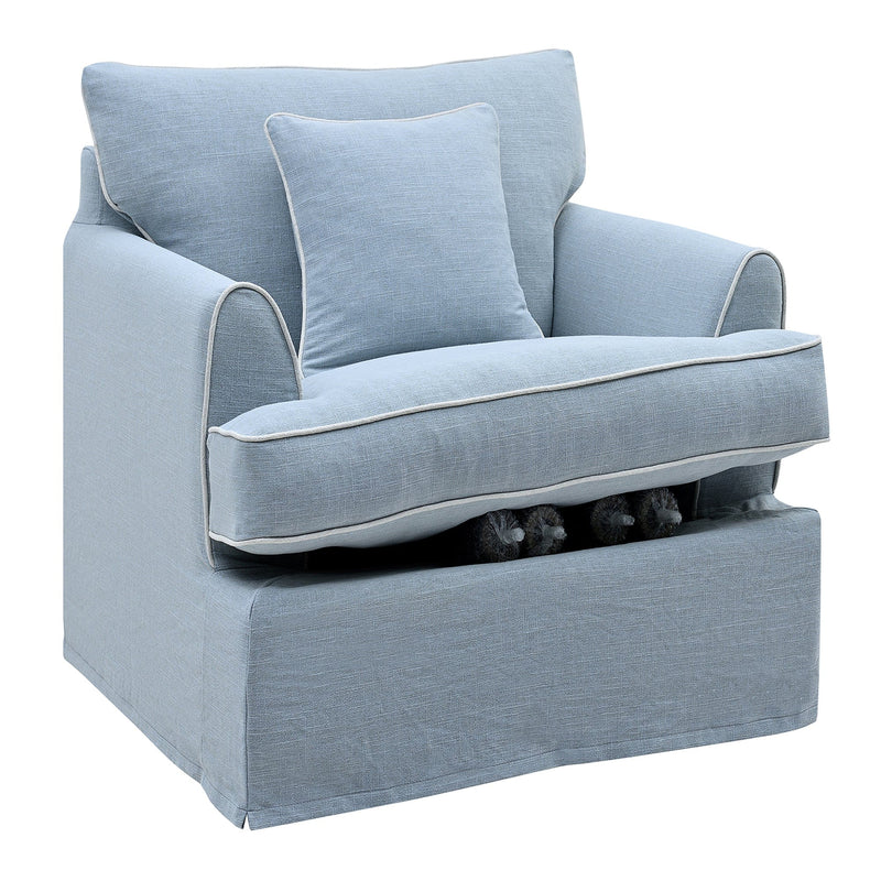 Oneworld Collection NZ Armchair Slip Cover - Byron Beach