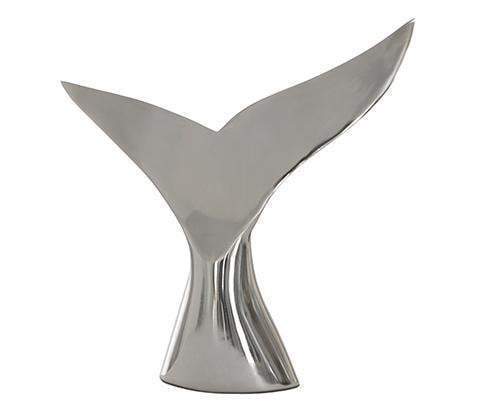 Oneworld Collection accessories Nickel Whale Tail Figurine