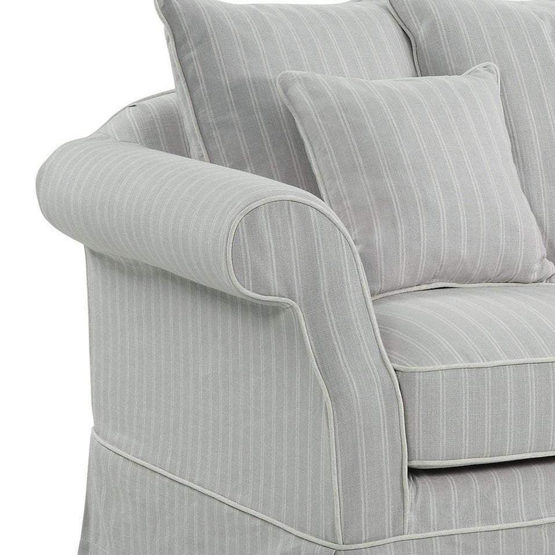 Avalon 3 Seat Sofa Cloud Stripe - OneWorld Collection