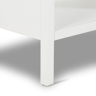 Latitude Bedsides Santorini Bedside Table White