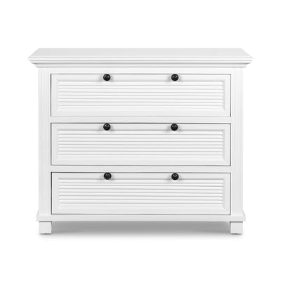 Oneworld Collection Buffets West Beach Chest of 3 Drawers White